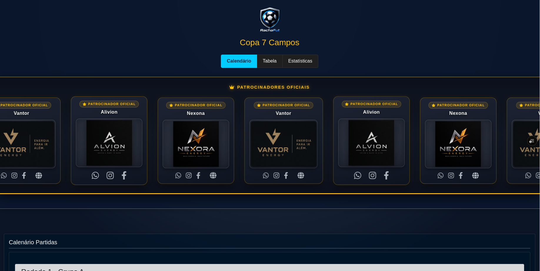 RachaFut - Organização de Campeonatos